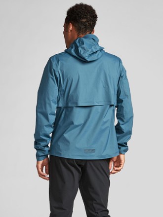  Men's Waterproof Hooded Rain Jacket Running Cycling