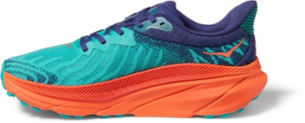 Challenger 7 Trail-Running Shoes - Men's [Left view (Ceramic/Vibrant Orange)]