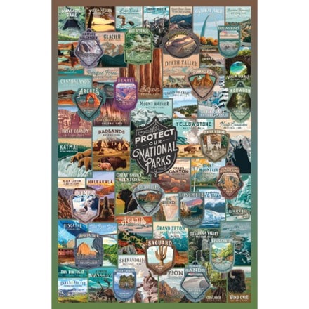 Lantern Press Protect Our National Parks Collage Puzzle - 1,000 Piece 0