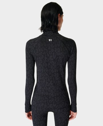 Sweaty Betty High-Neck Jacquard Base Layer Top - Women's 1