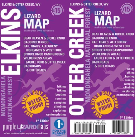 Purple Lizard Maps Elkins Otter Creek Monongahela National Forest Map Rei Co Op