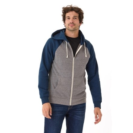 Threads 4 Thought Colorblock Triblend Zip Hoodie - Men's 0