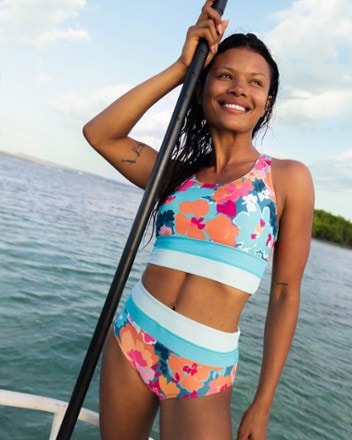 Nani Cut Back Crop Swimsuit Top - Women's 6