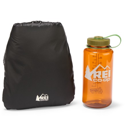 REI Co-op Multi Towel Lite In stuff sack (32 fl. oz. water bottle not included; shown for size reference only)