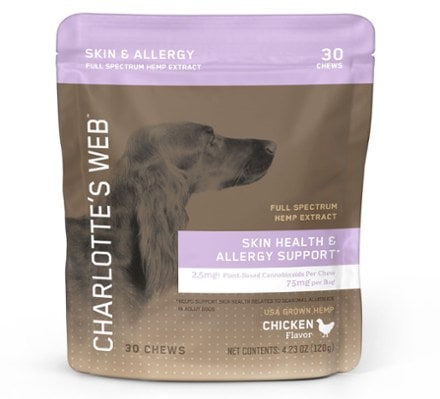 Charlotte's Web Skin Health and Allergy Support Chews for Dogs - 30 Chews 0