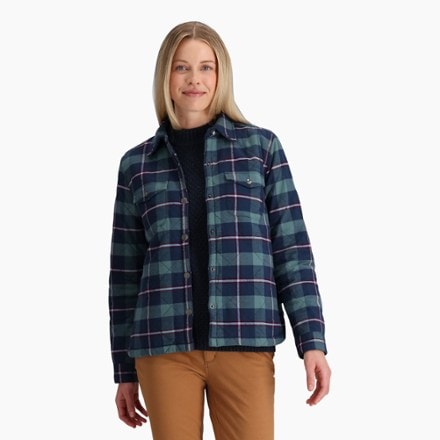 Royal Robbins Snowcap Lined Flannel Long-Sleeve Shirt Jacket - Women's 1