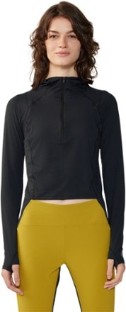 Mountain Hardwear Crater Lake Zip Crop Shirt - Women's 0