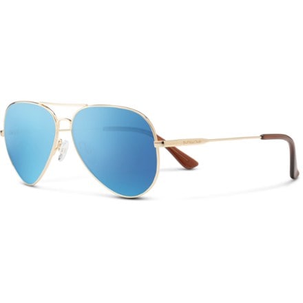 Suncloud Hard Deck Polarized Sunglasses Gold Polarized Aqua Mirror
