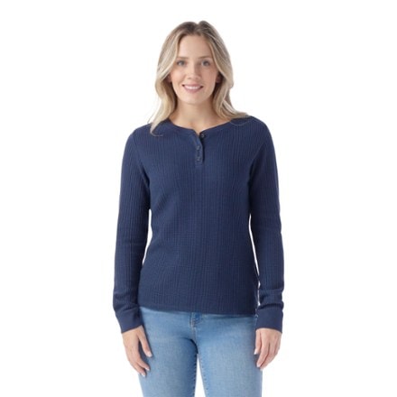 Smartwool Waffle Long-Sleeve Henley Shirt - Women's 0