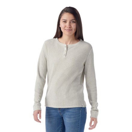 Smartwool Waffle Long-Sleeve Henley Shirt - Women's 0