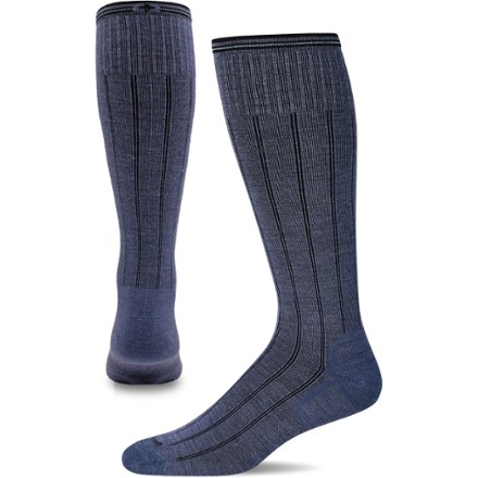 Sockwell High-Rise Rib Wide-Calf Socks - Men's 0
