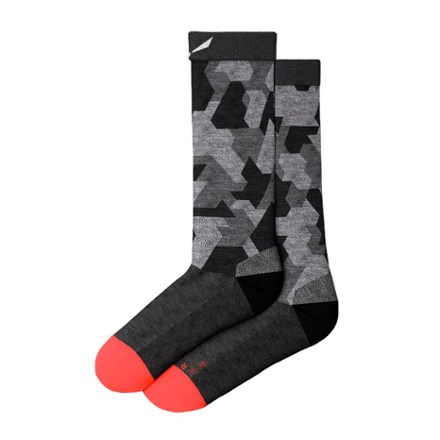 Salewa Pedroc Camo Merino Crew Socks - Women's 1