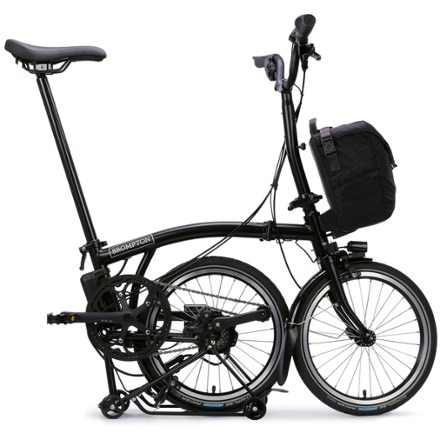 Brompton C Line Electric 4-Speed Mid Handlebar Bike with Rack 2