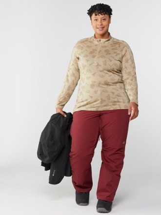 REI Co-op Merino 185 Long-Sleeve Half-Zip Base Layer Top - Women's Plus Sizes 3