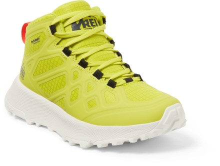 REI Co-op Flash TT Hiking Boots - Women's 3/4 view (Lime/White)