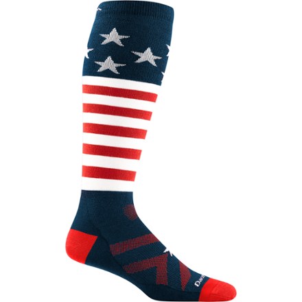 Darn Tough Captain Stripes Over-the-Calf Midweight Ski and Snowboard Socks - Men's 0