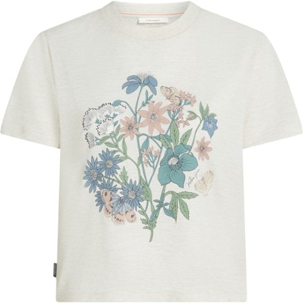 Icebreaker Merino 150 Tech Lite NZ Flora Crop T-Shirt - Women's 0