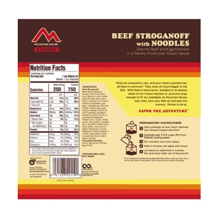 Mountain House Classic Beef Stroganoff - 3 Servings 1