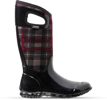 women's plaid rain boots