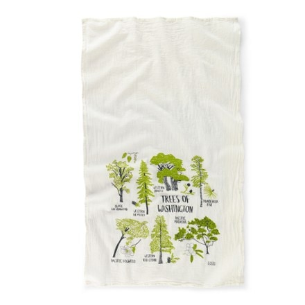 Claudia Pearson Field Guide to Washington Trees Tea Towel 0
