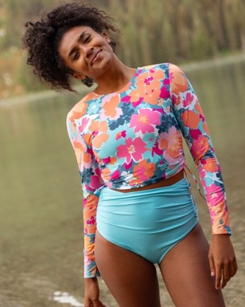 Nani Ruched High Rise Swimsuit Bottoms - Women's 6