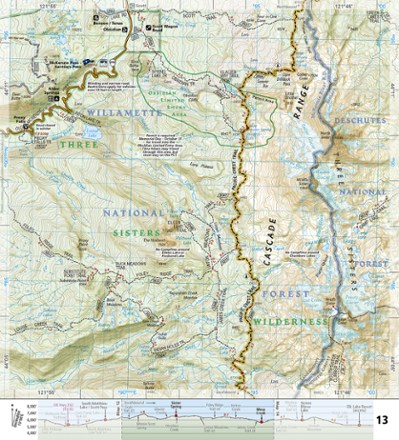 National Geographic Pacific Crest Trail Topographic Map Guide: Oregon North 2