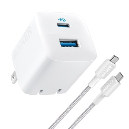 Anker Wall Charger (33W, 2-Port) with USB-C to USB-C Cable 0