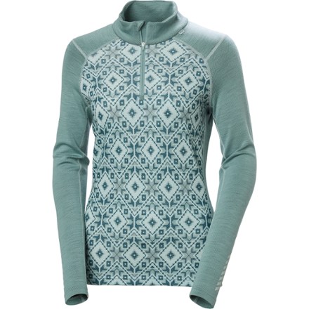 Helly Hansen LIFA Merino Midweight 2-In-1 Graphic Half-Zip Base Layer Top - Women's 0