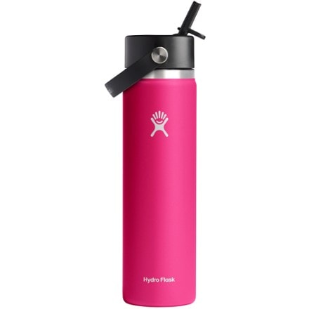 Hydro Flask Wide-Mouth Vacuum Water Bottle with Flex Straw Cap - 24 fl. oz. 0