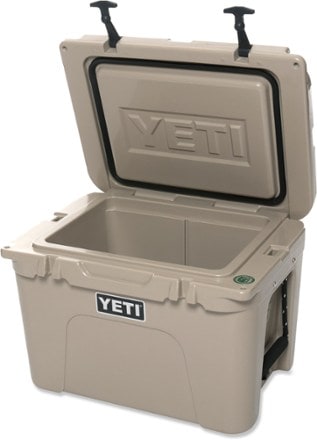 YETI Tundra 35 Cooler Side View (Tan)