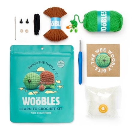 The Woobles Emilio the Turtle Crochet Kit 1