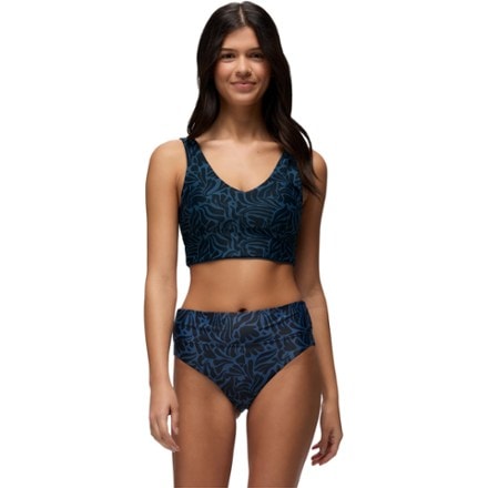 prAna Summer Wave High-Rise Swimsuit Bottoms - Women's BLACK SEAWEED (Top not included)