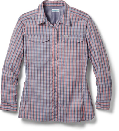 columbia silver ridge lite plaid long sleeve