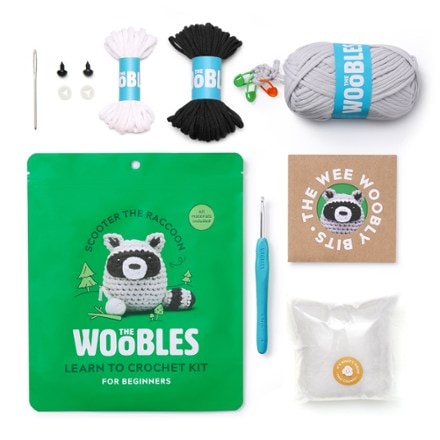 The Woobles Scooter the Raccoon Crochet Kit 1