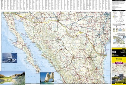 National Geographic Mexico Adventure Travel Map 2