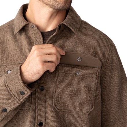 Free Country Fleece Twill Long-Sleeve Snap-Front Shirt Jacket - Men's 2