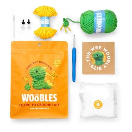 The Woobles Fred the Dinosaur Crochet Kit 2