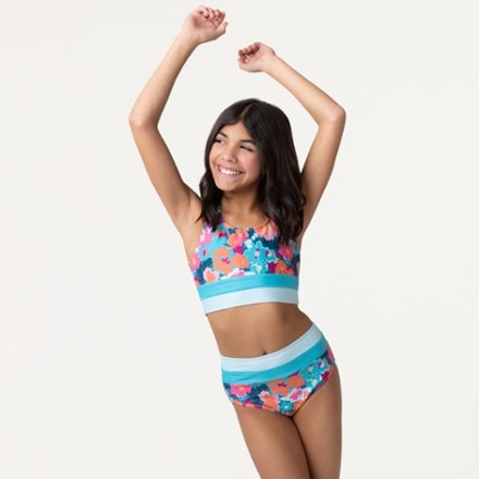 Nani Mini Cut Back Crop Swimsuit Set - Girls' 1