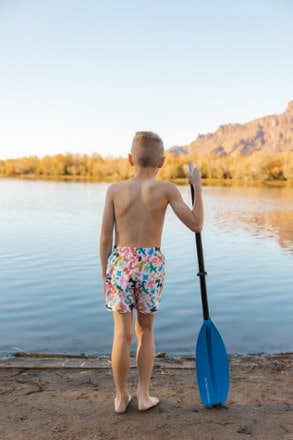 Lake Label Board Short Swimsuit Bottoms - Kids' 6