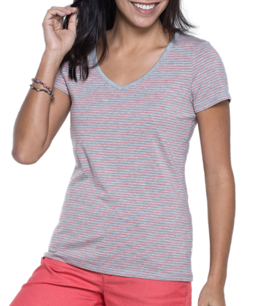 On Body Image of color Heather Grey Stripe