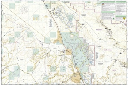 National Geographic Moab Area West - Klondike Bluffs, Dead Horse Point Map 2