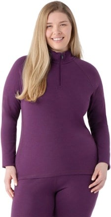 Smartwool Classic Thermal Merino Quarter-Zip Base Layer Top - Women's Plus Sizes 1