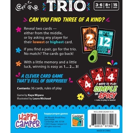 Happy Camper Trio Card Game 3
