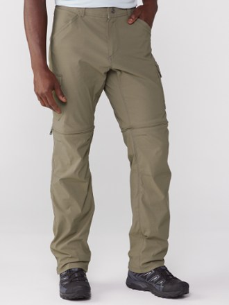 KUHL TREKR PANT Grey Nylon Blend Hike Hidden Pocket Convertible