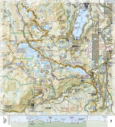 National Geographic Pacific Crest Trail Topographic Map Guide: Sierra Nevada North 2