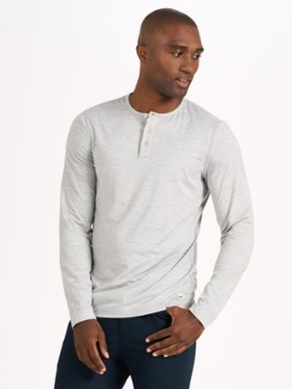 Vuori Long-Sleeve Ease Performance Henley Shirt - Men's 1