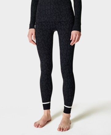 On Body Image of color Black Leopard Paint Jacquard