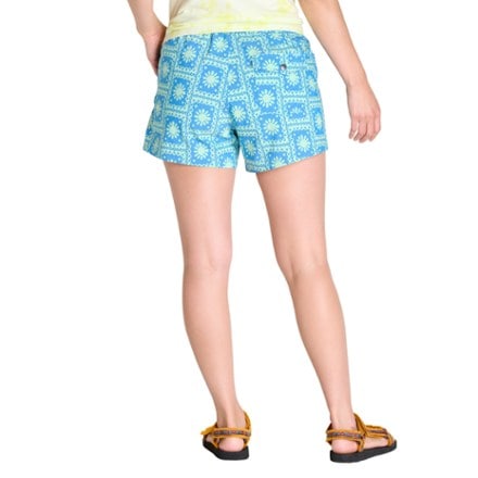 On Body Image of color Chicory Sun Tile Print
