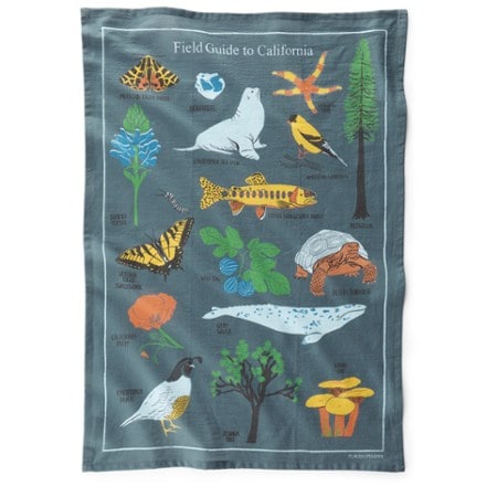 Claudia Pearson Field Guide to California Tea Towel 0