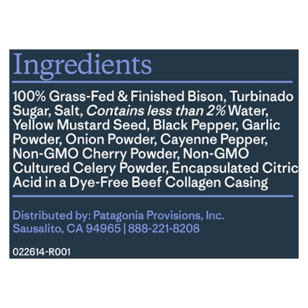 Patagonia Grass-Fed and Finished Bison Stick 3